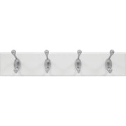 High and Mighty 18 In. 30 Lb Capacity White Hook Rail