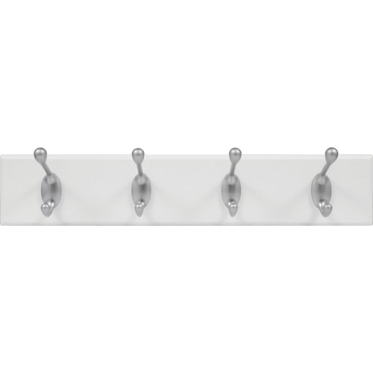 High and Mighty 18 In. 30 Lb Capacity White Hook Rail
