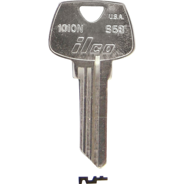 ILCO Sargent Nickel Plated House Key, S68 (10-Pack)