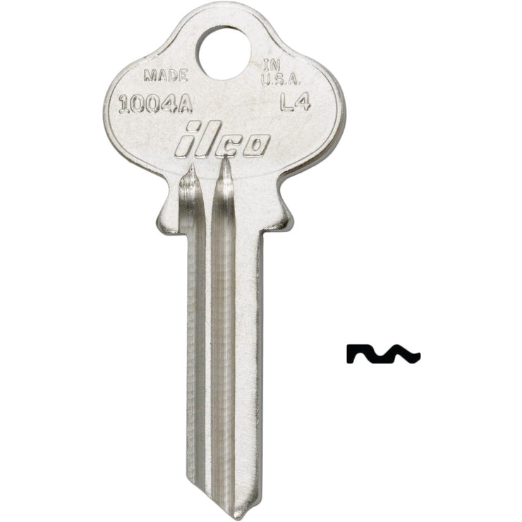 ILCO Lockwood Nickel Plated House Key, L1 (250-Pack)