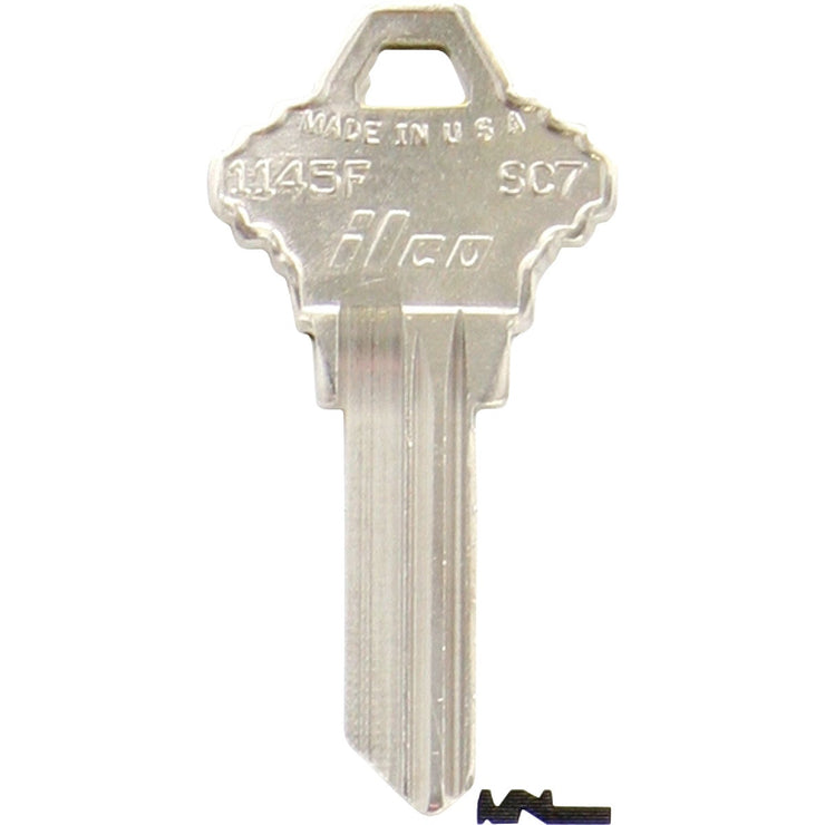 ILCO Schlage Nickel Plated House Key, SC7 (10-Pack)