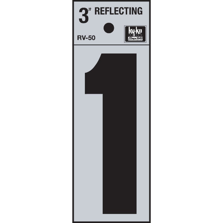 Hy-Ko Vinyl 3 In. Reflective Adhesive Number One