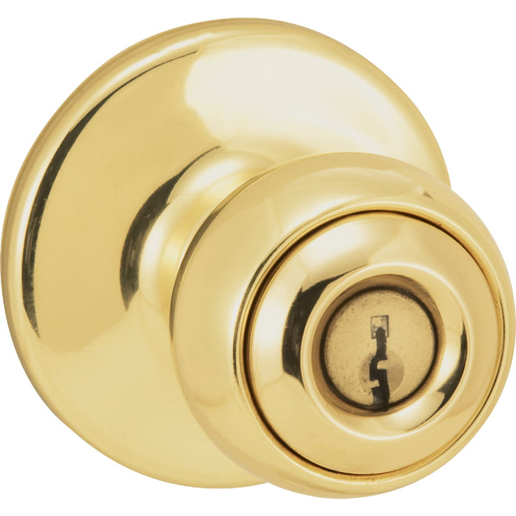 Kwikset Polo Polished Brass Entry Door Knob
