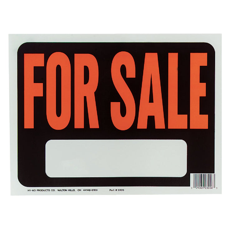 Hy-Ko Plastic Sign, For Sale