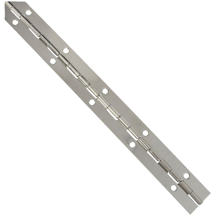 National Steel 1-1/16 In. x 12 In. Nickel Continuous Hinge