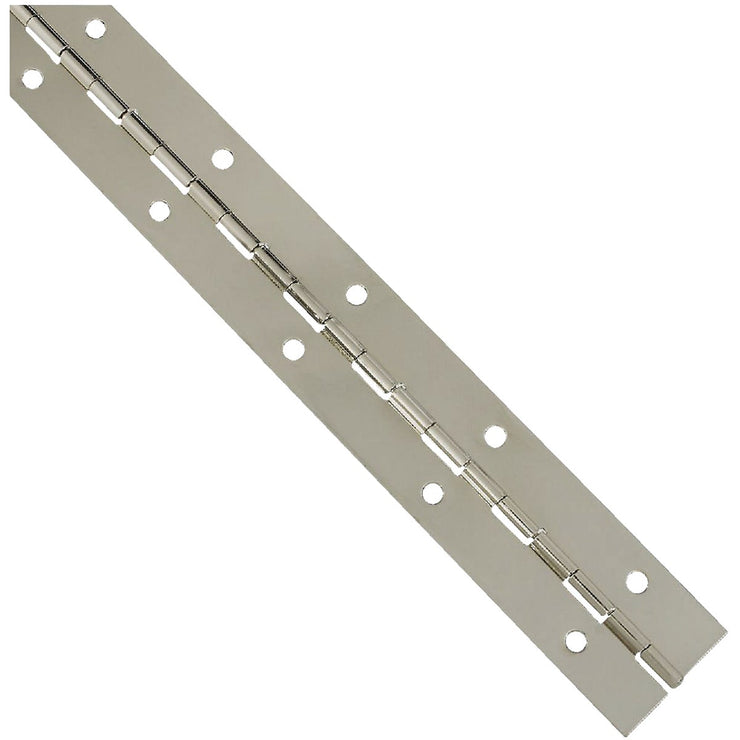 National Steel 1-1/2 In. x 12 In. Nickel Continuous Hinge