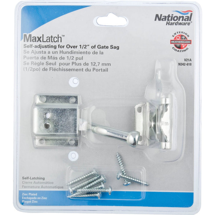 National 4 In. Zinc MaxLatch Sag Compensating Latch