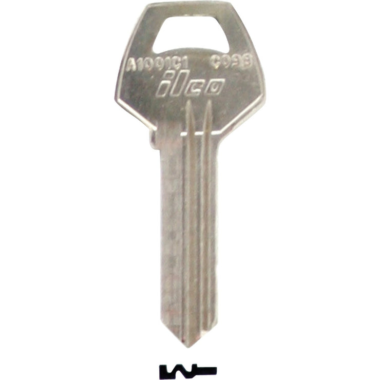 ILCO Corbin Nickel Plated House Key, CO98 (10-Pack)