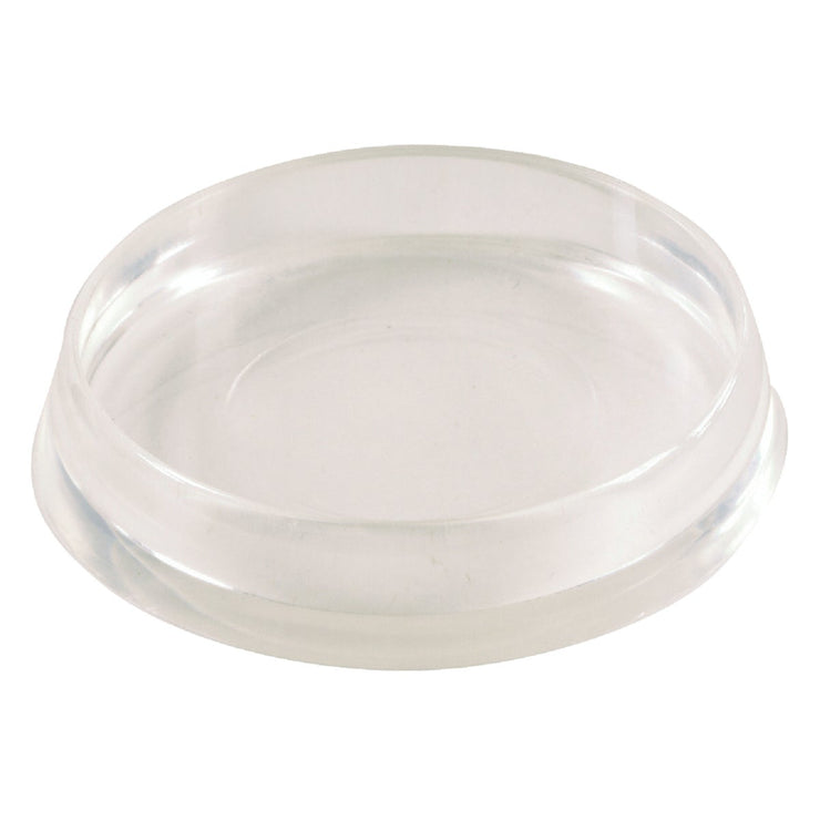 Do it 1-7/16 In. Inner Diameter Round Clear Furniture Leg Caster Cup,(4-Pack)