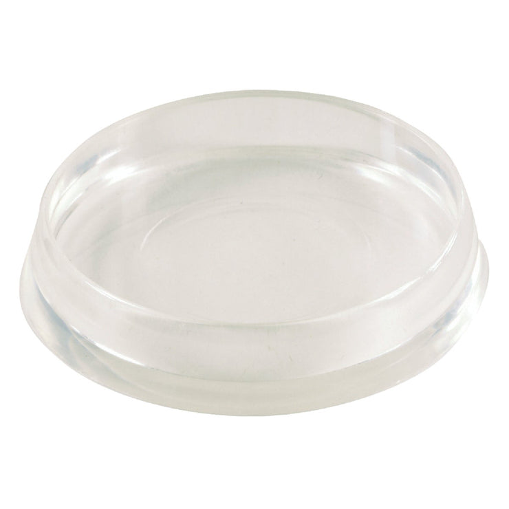 Do it 1-7/8 In. Inner Diameter Round Clear Furniture Leg Caster Cup,(4-Pack)