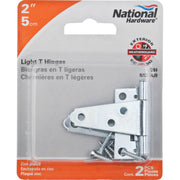 National 2 In. Light Duty T-Hinge With Screw (2 Count)