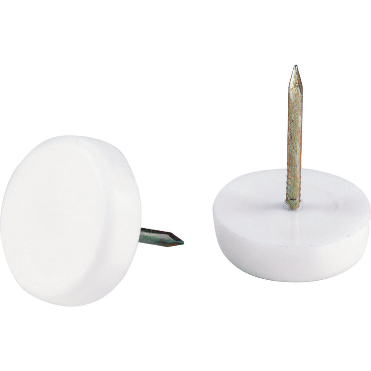 Do it 7/8 In. Plastic Round Nail on Furniture Glide,(4-Pack)