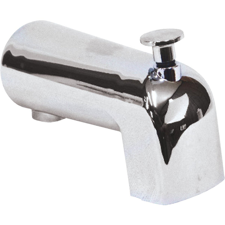 United States Hardware Mobile Home 4-3/16 In. Chrome Bathtub Spout with Diverter