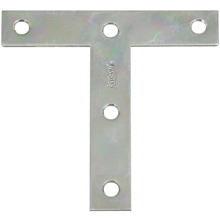 National 4" x 4" Zinc T-Plate, (2-Pack)