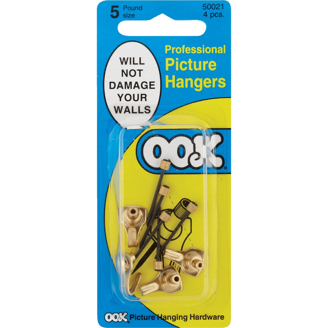 Hillman OOK 5 Lb. Capacity Picture Hangers (4-Pack) – Hemlock Hardware