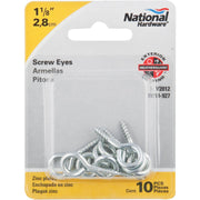 National #112 Zinc Medium Screw Eye (10 Ct.)