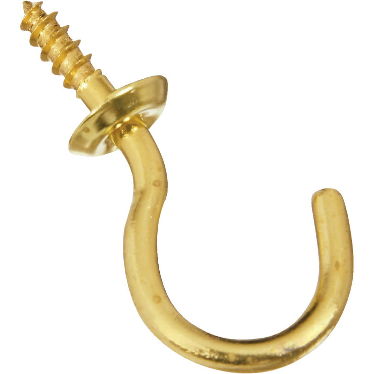 National V2021 1 In. Solid Brass Series Cup Hook (4 Count)