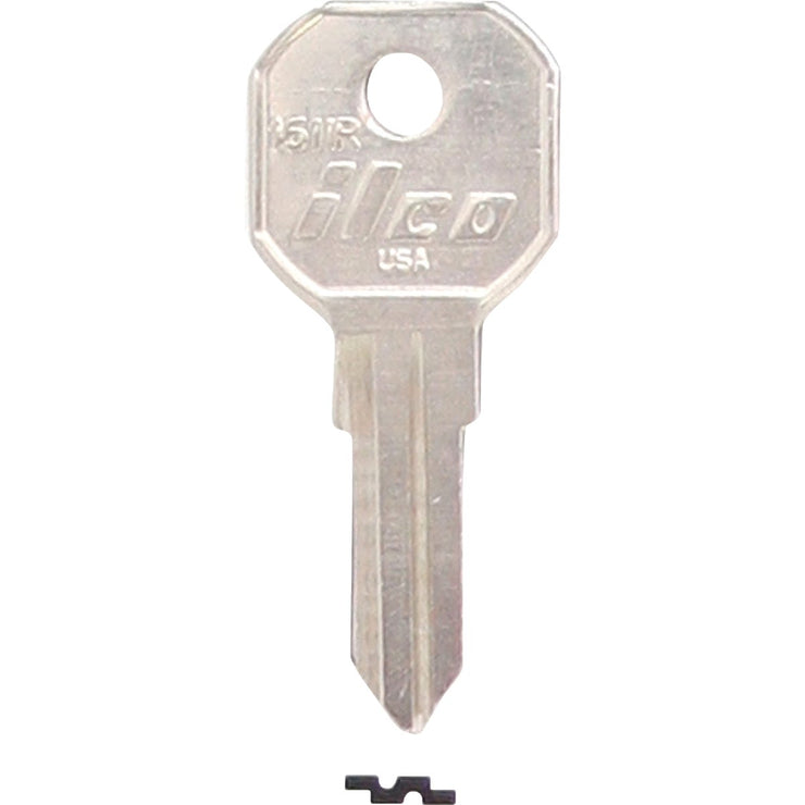 ILCO Nickel Plated Gas Cap Key, (10-Pack)