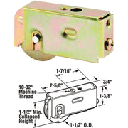 Prime-Line 1-1/2 In. Dia. x 3/4 In. W. x 2-5/8 In. L. Steel Patio Door Roller with Adjustable Housing Assembly