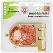 Defender Security Bronze Jimmy-Resistant Single Cylinder Deadlock