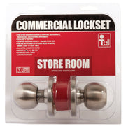Tell Stainless Steel Storeroom Door Knob Lockset