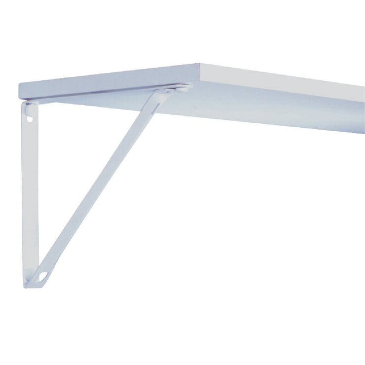 John Sterling Closet-Pro 11 In. D. x 9 In. H. White Steel Fixed Shelf Bracket