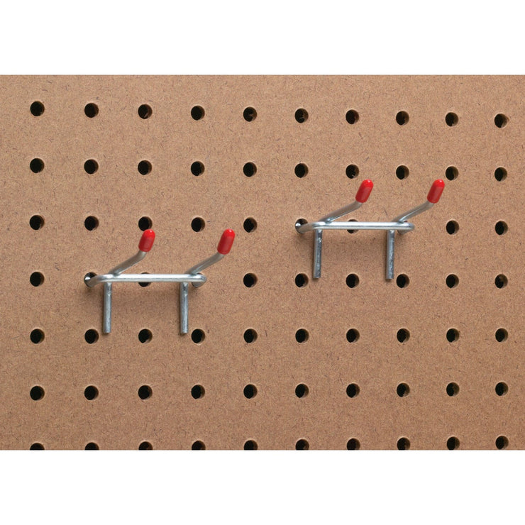 2 In. Double Arm Safety Tip Straight Pegboard Hook (2-Count)