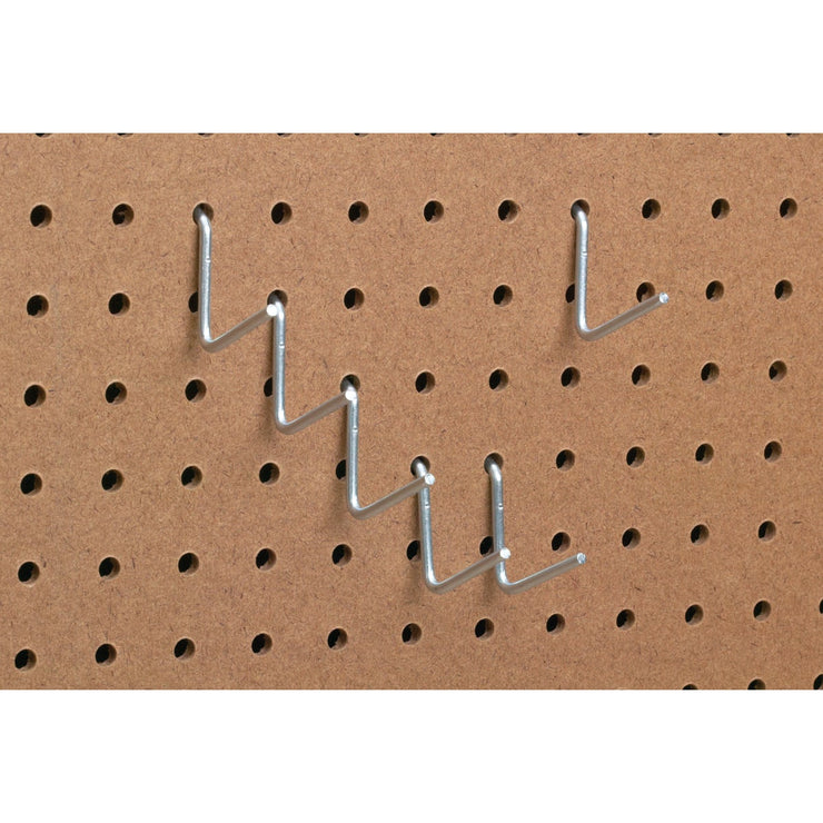 1-1/2 In. Angled Pegboard Hook (6-Count)