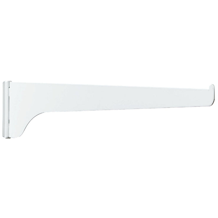 Knape & Vogt 180 Series 12 In. White Steel Regular-Duty Single-Slot Shelf Bracket