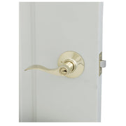Schlage Ultima Bright Brass Accent Entry Door Lever