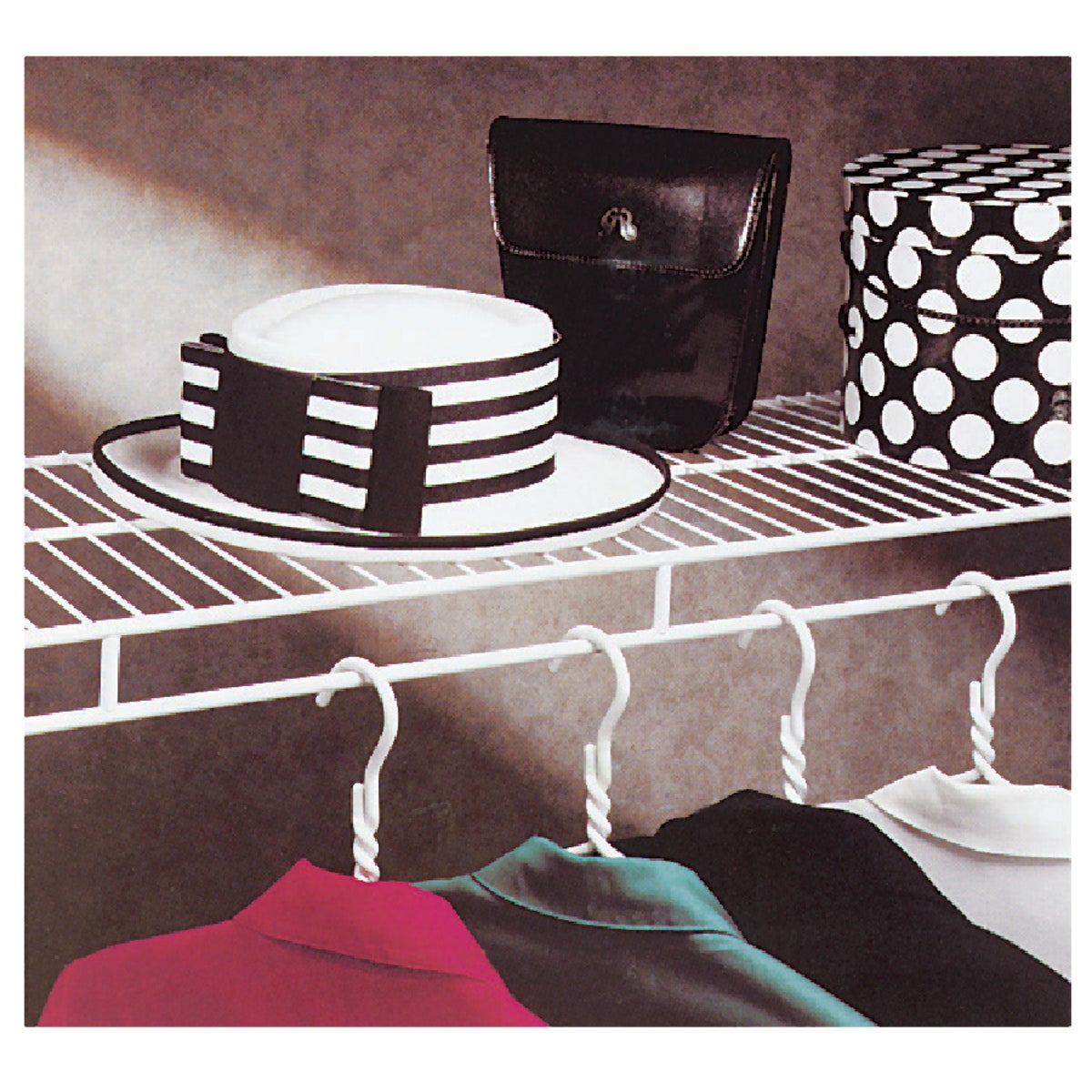 ClosetMaid 6 Ft. W. x 12 In. D. Ventilated Wire Shelf & Rod, White ...
