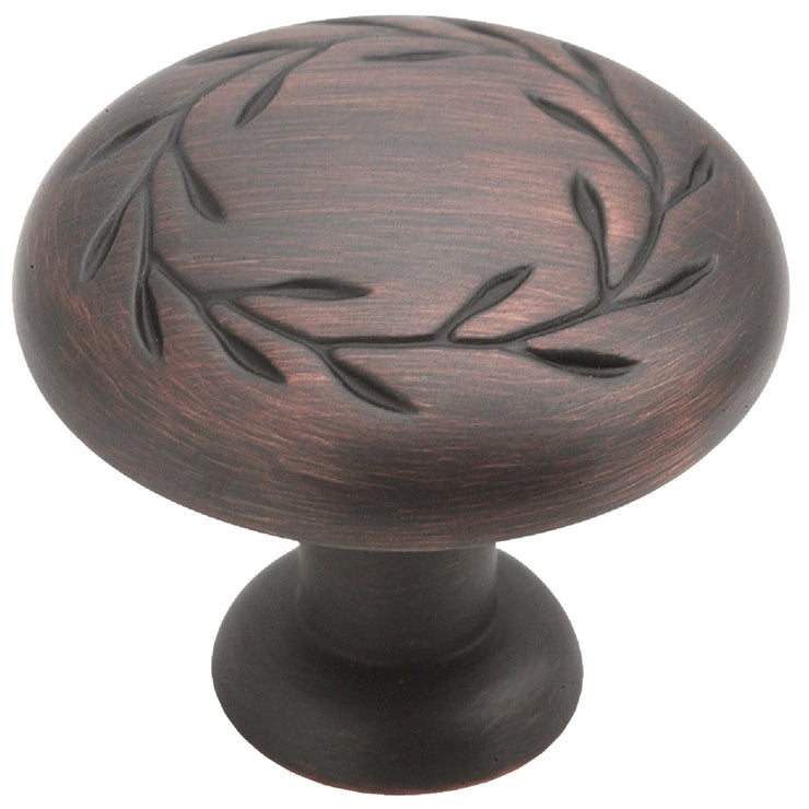 Amerock Inspirations Oil Rubbed Bronze 1-1/4 In. Cabinet Knob