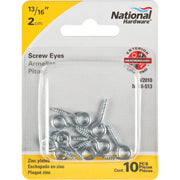 National #214 Zinc Small Screw Eye (12 Ct.) (10 Ct.)