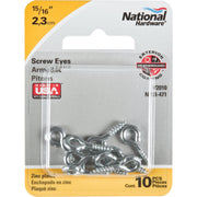 National #212 Zinc Small Screw Eye (10 Ct.)