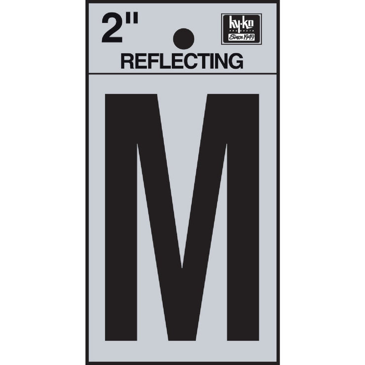 Hy-Ko Vinyl 2 In. Reflective Adhesive Letter, M