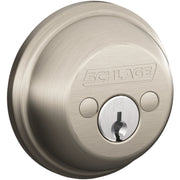 Schlage B-Series Satin Nickel Double Cylinder Deadbolt