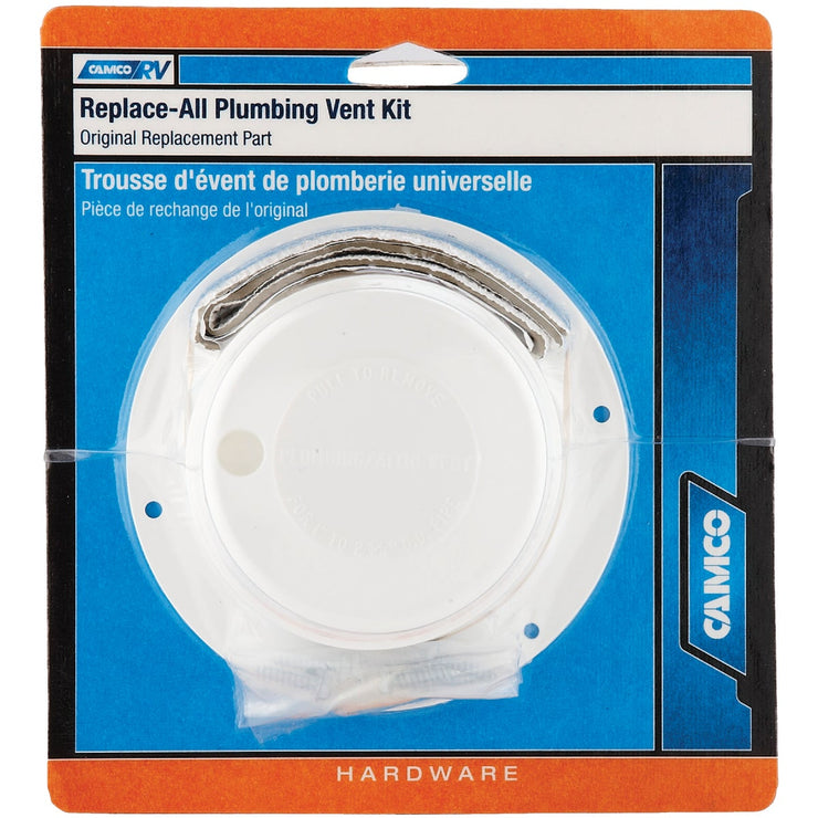 Camco 1 In. to 2-3/8 In. Replace-All Plumbing RV Vent Cap Kit
