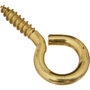 National #8 Brass Large Screw Eye (3 Ct.)