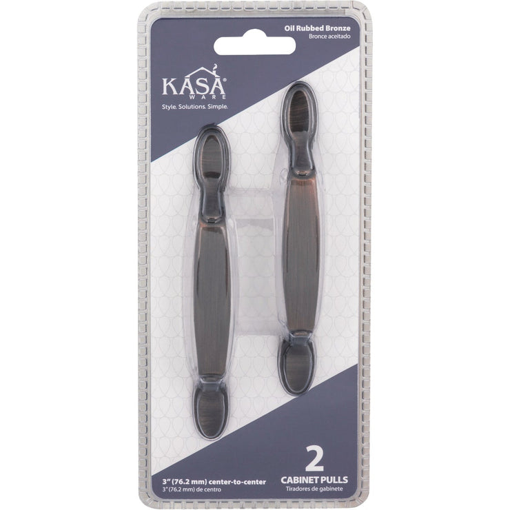 KasaWare 5 In. Brushed Oil Rubbed Bronze Cabinet Pull (2-Pack)