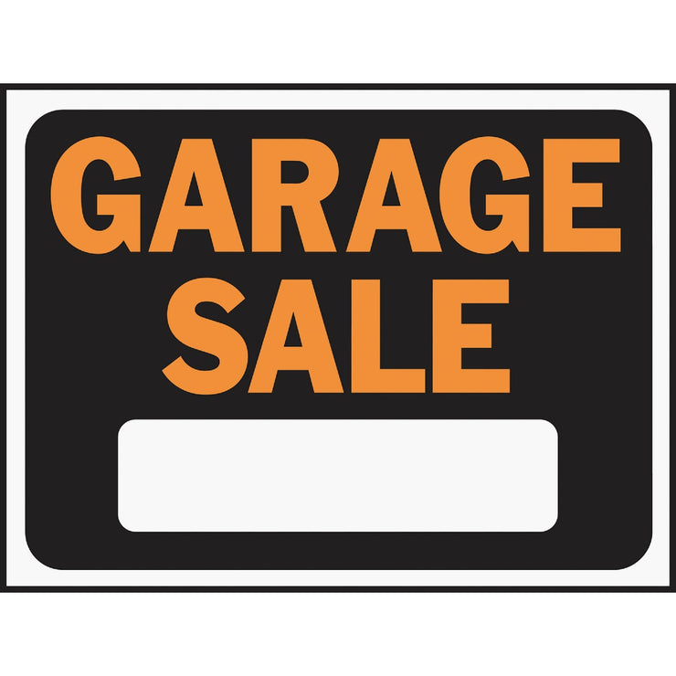 Hy-Ko Plastic Sign, Garage Sale