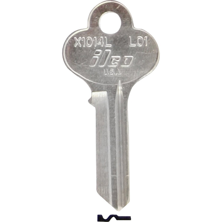 ILCO Lori Nickel Plated House Key, LO1 (10-Pack)