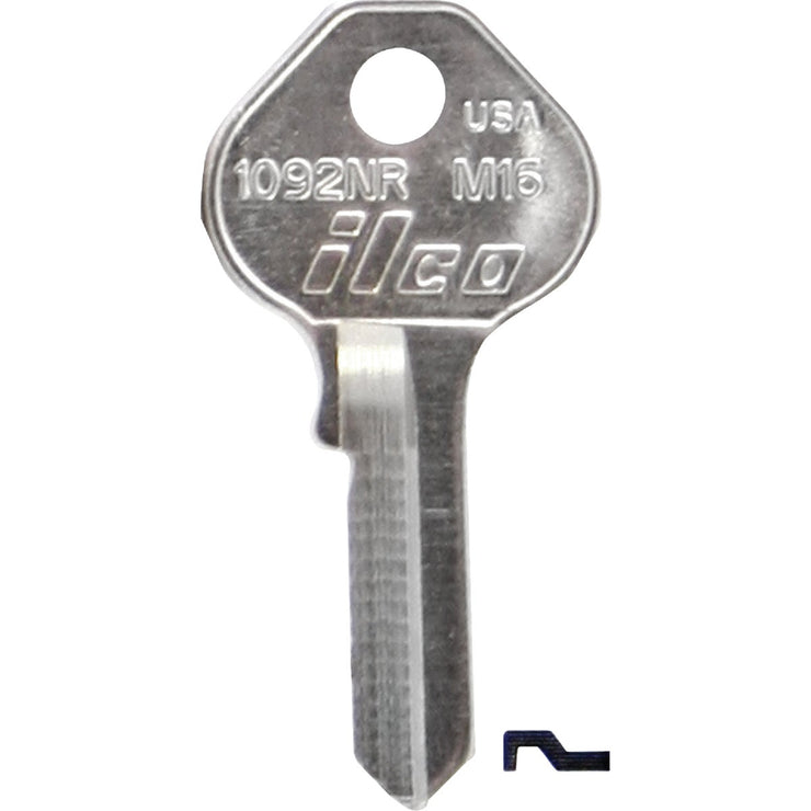 ILCO Master Nickel Plated Padlock Key, M16 (10-Pack)