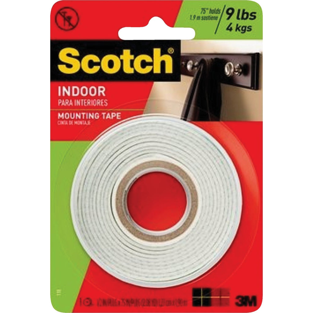 Scotch Heavy Duty Mounting Tape, White