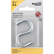 National 2-1/2 In. Zinc Heavy Open S Hook