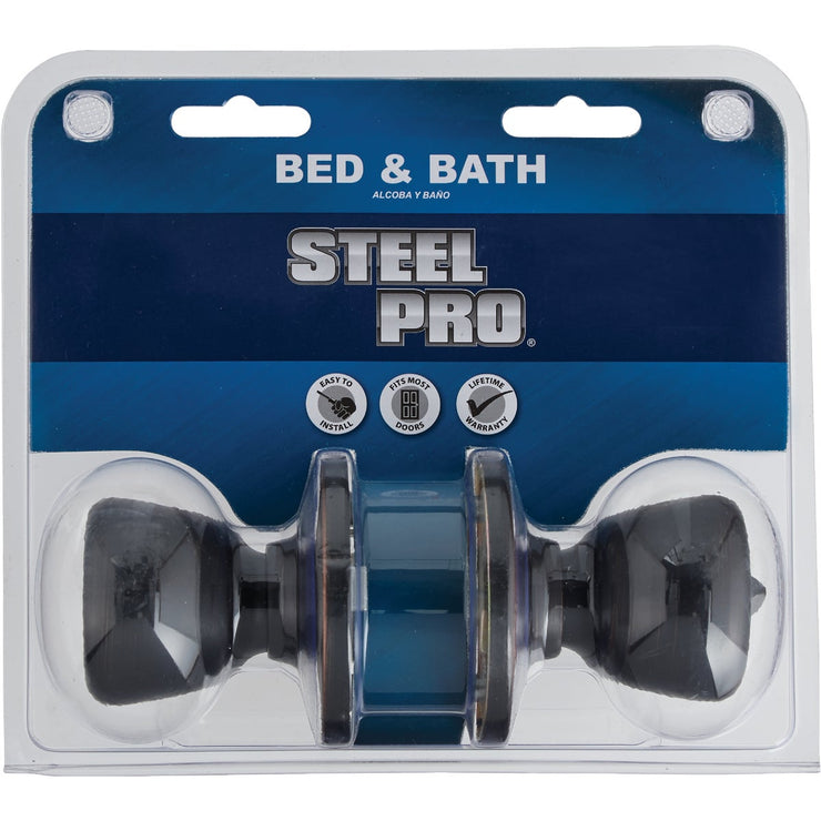 Steel Pro Oil Rubbed Bronze Bed & Bath Door Knob