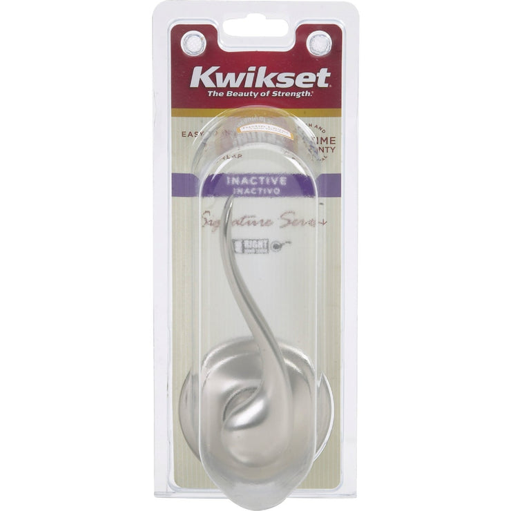 Kwikset Signature Series Satin Nickel Right-Hand Tustin Dummy Door Lever