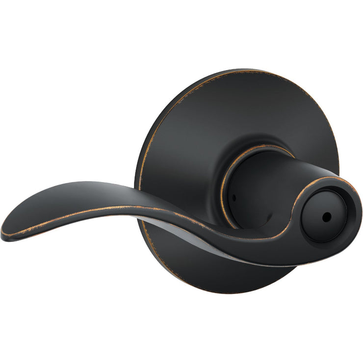 Schlage Aged Bronze Accent Privacy Door Lever