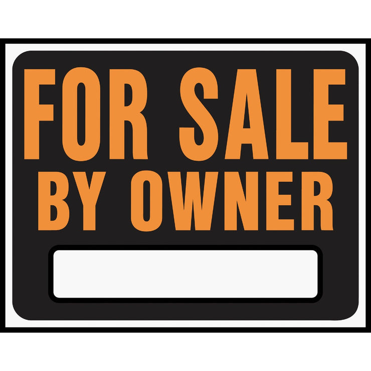 Hy-Ko Heavy Gauge Plastic Sign, For Sale By Owner