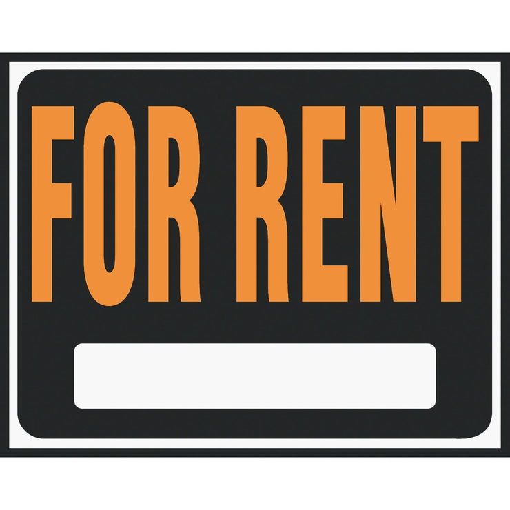 Hy-Ko Heavy Gauge Plastic Sign, For Rent