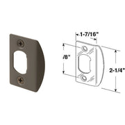 Defender Security Bronze 1-3/4 In. Strike Plate